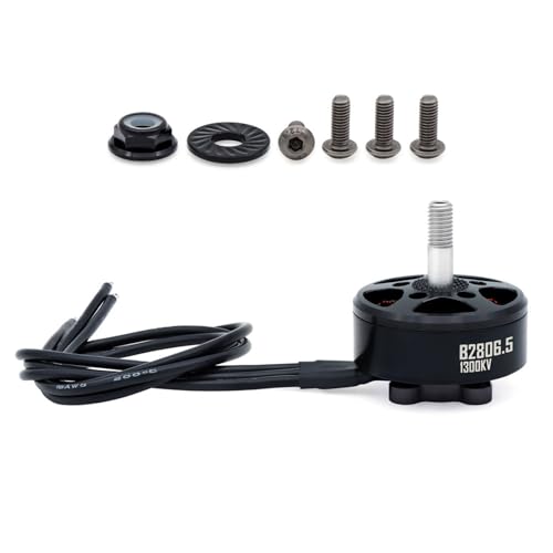 POENVFPO 1300 KV 1700 KV 14 Pole Bürstenloser Motor, Abnehmbare Hochgeschwindigkeitsabnehmbare Fliegende Langdraht -Austausch -Teile für Quadcopter (1300KV) von POENVFPO