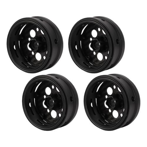 POENVFPO 2,2 Zoll Carbon Fique Wheel Felgen, 4pcs Leichtes Langlebiges RC -Crawler - für Crawler 1/10 Skala von POENVFPO