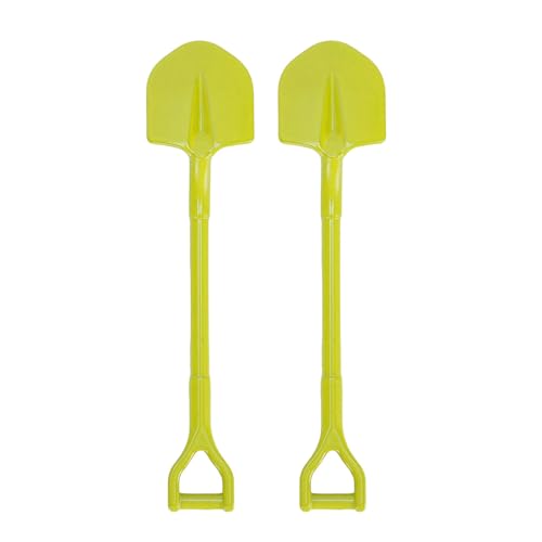POENVFPO 2pcs 1/10 RC Crawler Shovel, Metalllegierung RC Simulation Schaufel Werkzeugdekoration Zubehör (Yellow) von POENVFPO