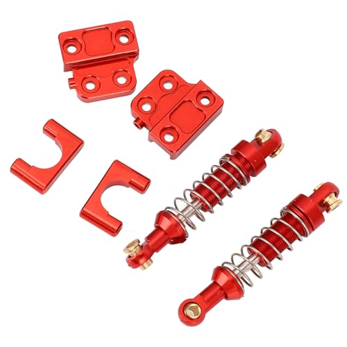 POENVFPO 2pcs RC -Auto -Stoßdämpfer, Aluminiumlegierung Heck -Stoßdämpfer Ersatzteile für 1/12 Mn82 LC79 MN78 (Rot) von POENVFPO