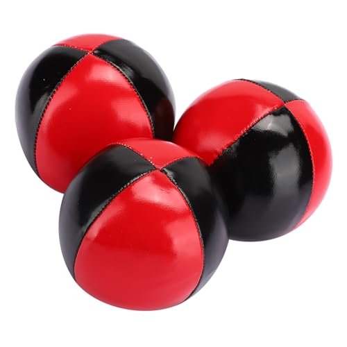 POENVFPO 3-teiliger Jonglierball, Tragbares Jonglierball-Set aus PU-Leder EPS mit Feinen Kolloidalen Partikeln für Anfänger von POENVFPO