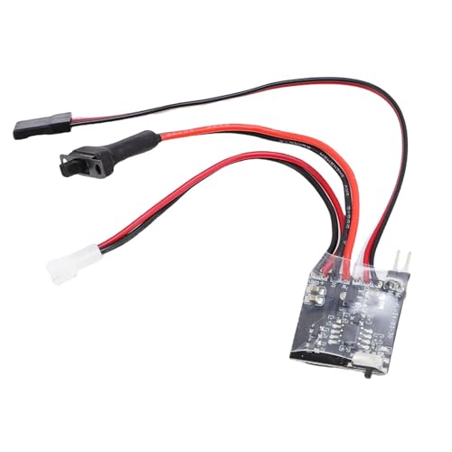 POENVFPO 30A Miniatur Gebürstet ESC mit Internem Kondensatormodul, Ph2.0 -Stecker für DIY 1/16 1/18 1/24 RC -Autoboot von POENVFPO