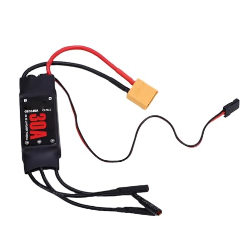POENVFPO 30a Bürstenloser ESC -Genauigkeitstechnologie Speed ​​Controller für RC Feste Flügelebene Multirotor, 1 X Bürbsterloser ESC von POENVFPO