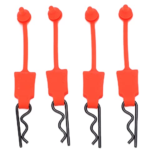 POENVFPO 4 Stück RC Car Shell Bolt Body Clips Pins, Universal Shell Bolt Latch Clip Ersatzteile für 1/10 RC Car (Rot) von POENVFPO