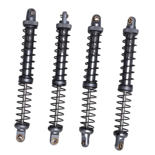 POENVFPO 4PCS 1/10 RC -Auto -Stoßdämpfer mit 1/10 Skala, Doppelte Federlegierungsdämpfer mit 8 Ersatzfedern 120 Mm für Off -Straße Crawler (Ti-Farbe) von POENVFPO