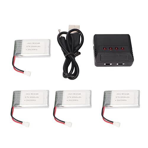 POENVFPO 4PCS 903048 3.7 V 2000mAH RC Quadcopter Drohnen Ersatz Batterie Ersatzteile für KY601S H11D H11C RC Quadcopter POENVFPO 4PCS 903048 3.7 V 2000mAH RC Quadcopter Drohnen Ersatz Batterie Ersatzteile für KY601S H11D H11C RC Quadcopter von POENVFPO