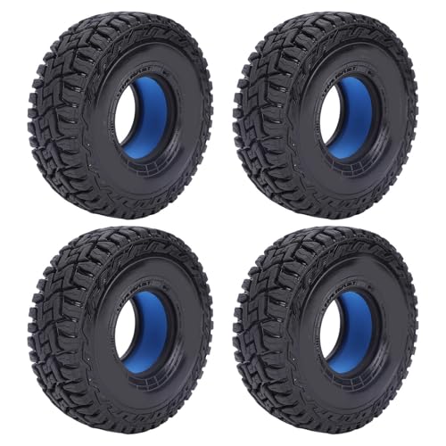 POENVFPO 4pcs 1/10 RC Scale Crawler -Reifen 1,9 Zoll Crawler Weichgummi -Reifen Ersatz für SCX10 90046 W218 POENVFPO 4pcs 1/10 RC Scale Crawler -Reifen 1,9 Zoll Crawler Weichgummi -Reifen Ersatz für SCX10 90046 W218 von POENVFPO