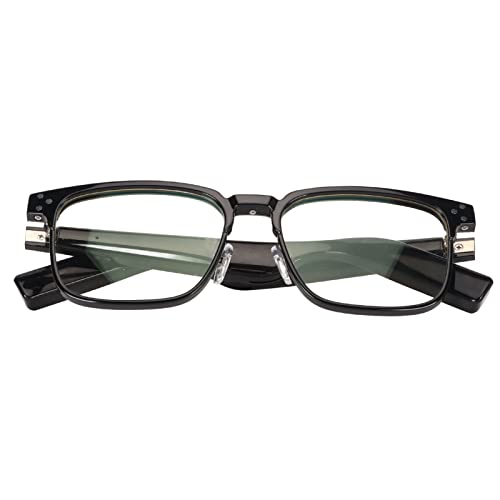 POENVFPO 5.3 Smart Gläses Blue Light Blocking Lustloser Klangqualität Handsfree Ring für Musikspiele IPX4 WASGERFORTE IDEF für Besprechungen Fahren PC -RAM (schwarzer Rahmen) von POENVFPO