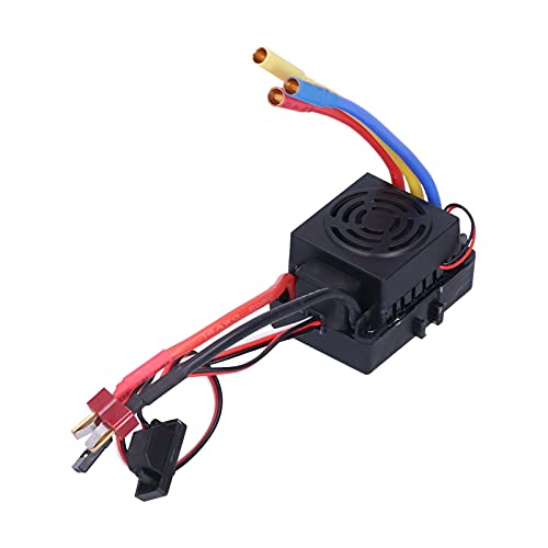 POENVFPO 60A RC Bürstenloser wasserdichte Elektronische Geschwindigkeitsregler für 1/10 Fernbedienungsauto, Mehrere Schutzfunktionen, 2-3S Li-po / 4-9S NI-MH NI-CD-Batterie, Schwarz POENVFPO 60A RC Bürstenloser wasserdichte Elektronische Geschwindigkeitsregler für 1/10 Fernbedienungsauto, Mehrere Schutzfunktionen, 2-3S Li-po / 4-9S NI-MH NI-CD-Batterie, Schwarz von POENVFPO