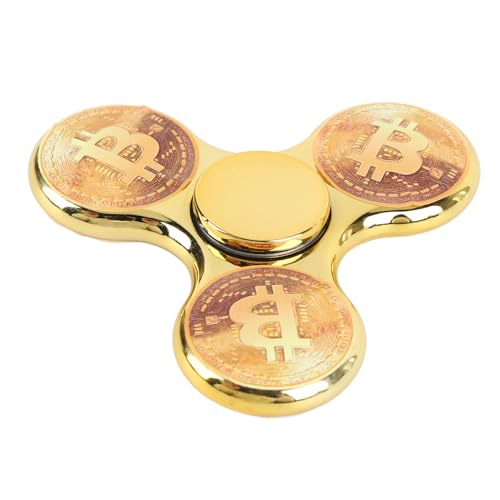 POENVFPO ABS Electroplating Fingertip Gyro, Rotierendes Sensorisches Zappelspielzeug, Großartige Party -Gefälligkeiten für Erwachsene, Geburtstag, Klassenzimmerpreise (Gold) von POENVFPO
