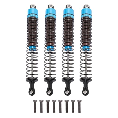 POENVFPO Aluminiumlegierung RC -Stoßdämpfer 4 Pack Set, 120 Mm Öldruck -Upgrade -Teile für 1/10 RC -Autos Im Maßstab (Blue) von POENVFPO
