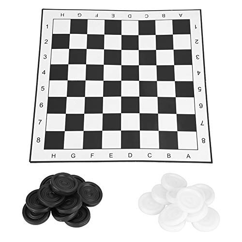 POENVFPO Checkers Brettspiel, Checkers mit Weißen und Schwarzen Stücken, Lustige Reisespiele für und Erwachsene POENVFPO Checkers Brettspiel, Checkers mit Weißen und Schwarzen Stücken, Lustige Reisespiele für und Erwachsene von POENVFPO