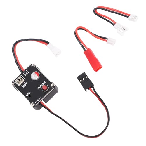 POENVFPO Compact 15A Gebürstet ESC für SCX24 1/18 1/24 RC-Auto Auto-Ausschalten Effizienter Stromausgabebegeldmaterialien für Offroad-Gelände Geeignet von POENVFPO