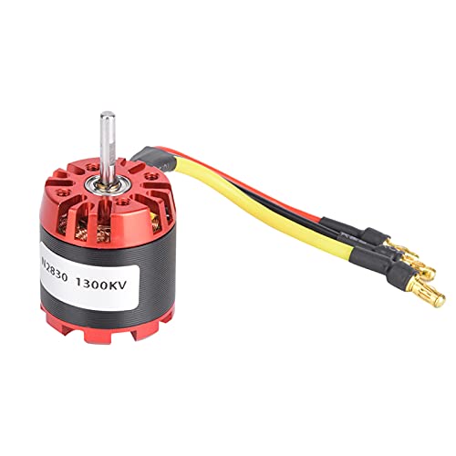 POENVFPO Externer Rotor Bürstenloser Motor, 1300 KV Bürstenloser Motor für RC-Flugzeuge Extrem Ruhig und Leicht, Geeignet für 2-4S Lipo-Batterien Geeignet von POENVFPO