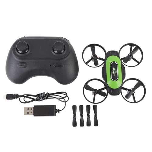 POENVFPO Fernbedienungs -Mini -Drohne, 360 Grad Flip, Auto -Schwebe, Höhenhalte, Runde Propellerschutz Im Innenbereich für Kinder (2 Batterien) von POENVFPO