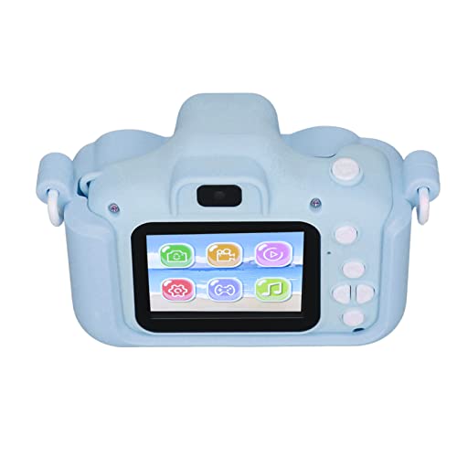 POENVFPO Kamera Kids Hd Screen Dual Camera Video Game MP3 für Mädchen Jungen von 3 Bis 9 Jahren Abs Silicone Blau (#2) von POENVFPO