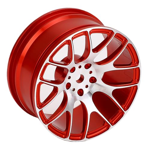 POENVFPO Langlebige RC -Metallrad -Felgen Hub für MN128 MN86 G500 1/12 RC Auto, Verbesserte Stabilität und Reaktionsfähigkeit, 4 X Radnaben für Verschiedene Fahrbedingungen (Rot) von POENVFPO