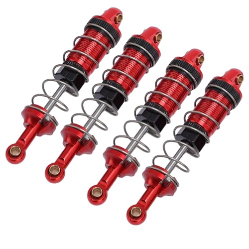 POENVFPO Legierungshydraulikschockdämpfer Dämpfer für 1/12 RC -Auto, Kompatibel mit MN128- und MN86 G500 -Modell (Rot) von POENVFPO