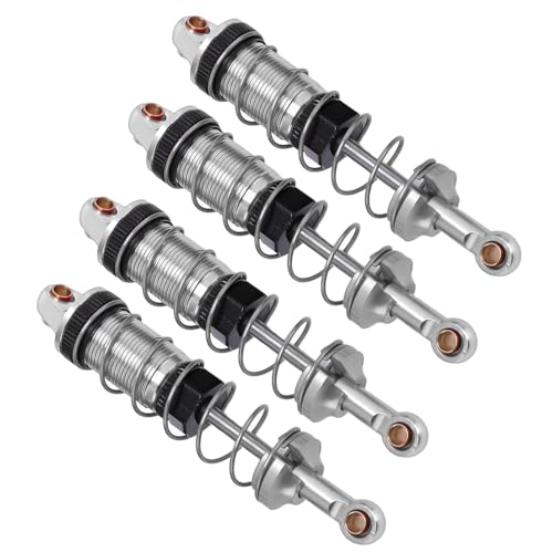 POENVFPO Legierungshydraulikschockdämpfer Dämpfer für 1/12 RC -Auto, Kompatibel mit MN128- und MN86 G500 -Modell (Silver) von POENVFPO