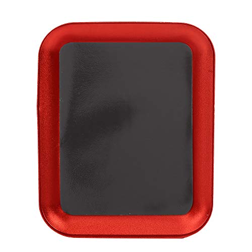 POENVFPO Magnetische Kleinteileablage, Hervorragende Handwerkskunst, Kapazität für Muttern, Bolzen, Schrauben, Aluminiumlegierungsablage für Kraftstofffahrzeugteile (Rot) von POENVFPO