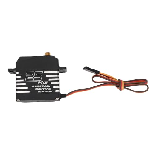 POENVFPO Metal Gear Digital Servo für 1/10 1/12 RC -Auto -LKW, High Torsions Servo, 180 ° Kontrollwinkel (25KG) von POENVFPO