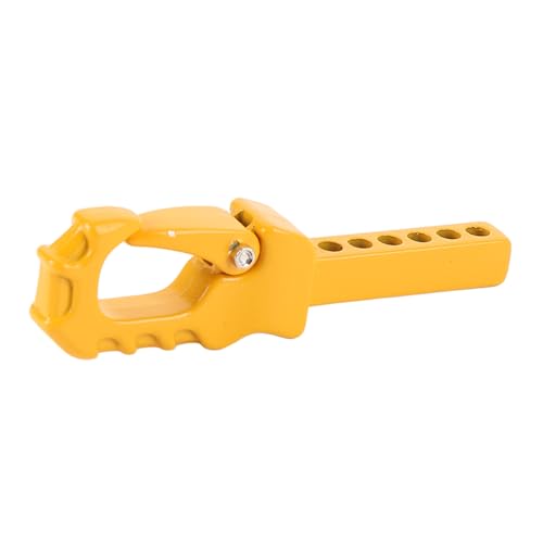 POENVFPO RC -Anhängerhaken, Einfache Installation, Starkes Legierungsmaterial, Kompatibel mit 4101 4102 4082, für 1/10 1/8 RC Crawler, Anhängerkupplung Schlepptauhaken (Yellow) von POENVFPO