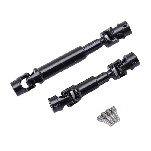 POENVFPO RC Antriebswelle, Edelstahl-Ersatz Antriebswelle für 1/18 RC Raupen-Auto-Upgrade-Teile (Black) von POENVFPO