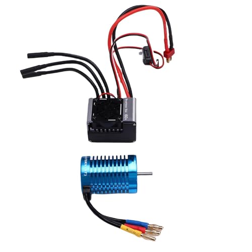 POENVFPO RC -Auto -Motor -ESC -Set, 60A Bürstenloser ESC mit 4370 KV Bürstenloser Motoradapter für 1/10 RC -Auto von POENVFPO