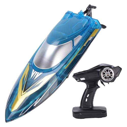 POENVFPO RC -Boote für Erwachsene, Hochgeschwindigkeits -Water Proof Fernbedienungs -Rennboot, Warnung mit Geringer Leistung und Stunt -Stunt von POENVFPO