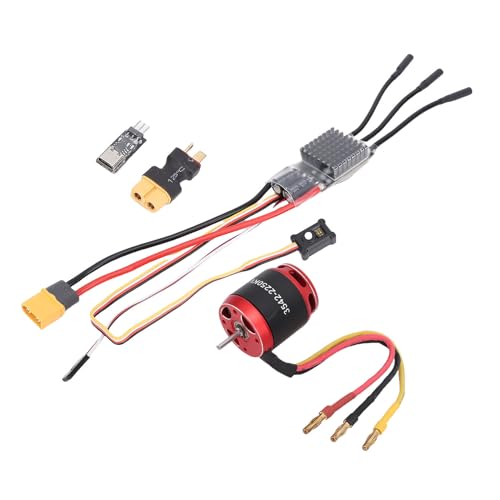 POENVFPO RC Bürstenloser Motor ESC, Bürstenloser Motor Combo für SCX10 1/10 RC Crawler Car POENVFPO RC Bürstenloser Motor ESC, Bürstenloser Motor Combo für SCX10 1/10 RC Crawler Car von POENVFPO