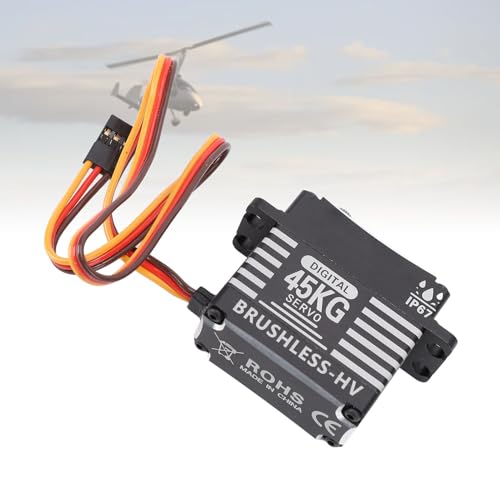 POENVFPO RC Bürstenloser Servo, Aluminiumlegierung 180-Grad-Rotation 45 Kg Torsionsservo mit Wasserdichtem und Niedrigem Rauschen 6,0-8,4 V POENVFPO RC Bürstenloser Servo, Aluminiumlegierung 180-Grad-Rotation 45 Kg Torsionsservo mit Wasserdichtem und Niedrigem Rauschen 6,0-8,4 V von POENVFPO