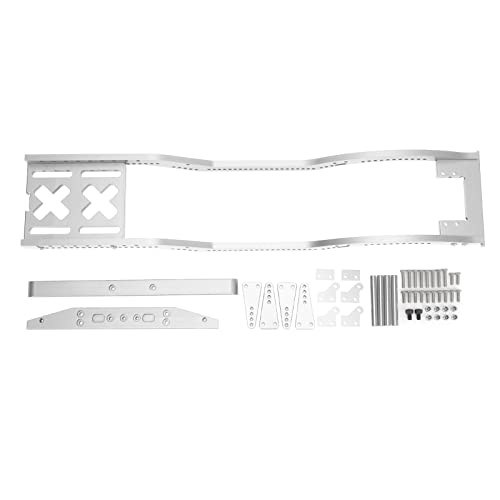 POENVFPO RC Chassis Frame RC Car Chassis Frame Aluminiumlegierung Crawler Anodierte Oberfläche für SCX10 D90 1/10 mit Befestigungsschrauben (Silver) von POENVFPO