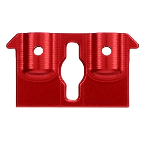 POENVFPO RC Front Stoßfängerhalterung, Aluminium Vordere Stoßstangenanschluss, Ersatz für Ascent 18 1/18 Skala RC (Rot) von POENVFPO