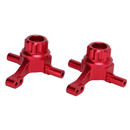 POENVFPO RC Frontlenker Lenkbecher, Aluminiumlegierung Vordere Knöchelarme Lenkbecher RC Frontendlader für TT02 1/10 RC -Auto -Upgrade -Teile (Rot) von POENVFPO