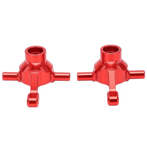 POENVFPO RC Knuckle Arms Set, Aluminiumlegierung Vorderblöcke Knöchelarmzubehör für TT02 RC -Auto -Upgrade Teile für Einfache Installation, Leichtes Design, Hohes Material, (Rot) von POENVFPO