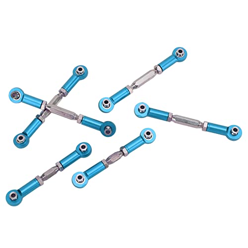 POENVFPO RC -Lenkung Pull Stange RC Auto Zugabstange Basis Mount Aluminiumlegierung 1/10 Vordere Heckstangenhalterung mit Schrauben für Arrma Senton Big Rock Typhon (Blue) von POENVFPO