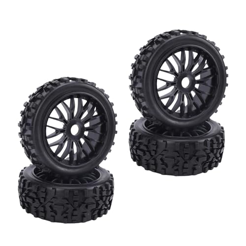 POENVFPO RC -Reifen, 4pcs 1/8 RC Off -Straßenauto -, Gummireifenersatz für Schlangen SRX8 (Black) von POENVFPO