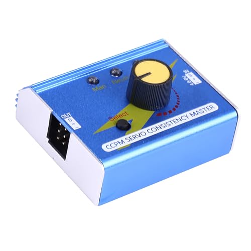 POENVFPO RC Servo Tester, Tragbarer Metallmotortester ESC Checker für RC Flugzeug Auto Boot Zubehör von POENVFPO