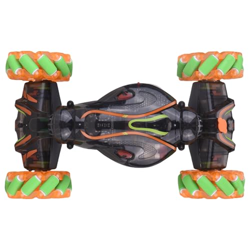 POENVFPO RC Stunt Car, 2,4 GHz 4WD -Geste Sensorauto mit Spray, Lichtern, Musik, 360 ° -Wrdation, Handgesteuertes Off -Road -Fahrzeug für Kinder (Green) von POENVFPO