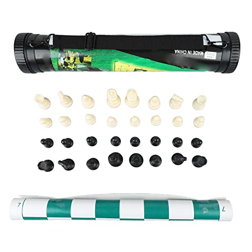 POENVFPO Schachspielspielzeug Tragbares Puzzlespiel -Sets Fass für Erwachsene mit Großer Schachbrett, Ledermaterial, Leicht zu Transportiertes Reisen, Partys, PVC -Schach Set POENVFPO Schachspielspielzeug Tragbares Puzzlespiel -Sets Fass für Erwachsene mit Großer Schachbrett, Ledermaterial, Leicht zu Transportiertes Reisen, Partys, PVC -Schach Set von POENVFPO