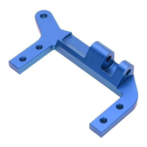 POENVFPO Servo auf Achs Halterung, CNC-bearbeitete Aluminium Legierung RC Servo Halterung mit 4 Link Aufhängung für 1/10 RC Auto kein Fahrgestell Mod (Blue) von POENVFPO