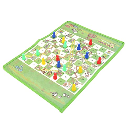 POENVFPO Snake Ladder Flying Chess Set Leichtes Tragbares Familienspiel für und Erwachsene Nicht Gewebter Stoff Buntes Schachbrettspiel für Home Entertainment und Partys POENVFPO Snake Ladder Flying Chess Set Leichtes Tragbares Familienspiel für und Erwachsene Nicht Gewebter Stoff Buntes Schachbrettspiel für Home Entertainment und Partys von POENVFPO