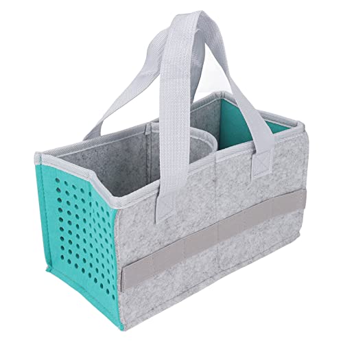 POENVFPO Toniebox Carrying, Filzkinder Reisespielzeug Organisator Musical Toy Folding Handtasche für Toniebox Player Starter Set (Seeblau) von POENVFPO