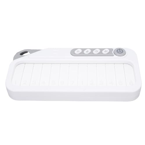 POENVFPO Tragbares Wiederaufladbares Baby -Klavierspielzeug, Reichhaltiges Musikalisches Erlebnis, Sicheres und Dauerhaftes Material, Faszinierender Touchscreen, Ideal für die Frühe Bildung, (White) von POENVFPO