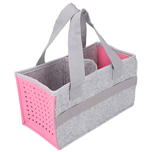 POENVFPO Tragetasche, Tragbare Filz-Tragetasche, Extra Platz, Lautsprecher-Zubehör, Halterung, Tasche für Toniebox-Player, Starter-Set (Rosa) von POENVFPO