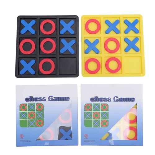 POENVFPO XO Game Board für Kinder Senioren, 5,9 Zoll Klassisches XO -Tischspiel -Dekor Spaß für Familienreisen von POENVFPO