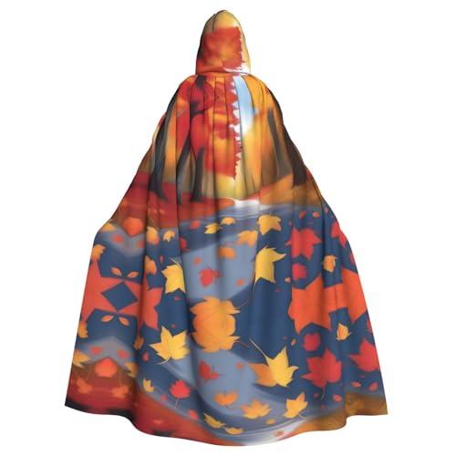 POEZJZW Ahornblatt-Wald-Umhang mit Kapuze, Umhang für Erwachsene, Herren, Damen, Weihnachten, Kapuzenumhang, Cosplay-Kostüme POEZJZW Ahornblatt-Wald-Umhang mit Kapuze, Umhang für Erwachsene, Herren, Damen, Weihnachten, Kapuzenumhang, Cosplay-Kostüme von POEZJZW