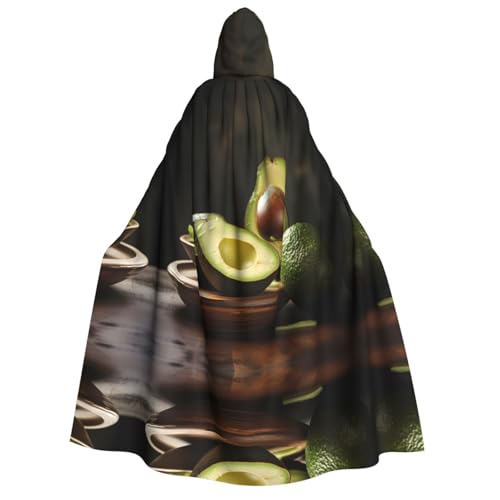 POEZJZW Avocado Umhang mit Kapuze für Erwachsene, für Damen und Herren, Halloween-Kostüm, Maskerade, Cosplay, Kostüm, Weihnachten, Party, Robe POEZJZW Avocado Umhang mit Kapuze für Erwachsene, für Damen und Herren, Halloween-Kostüm, Maskerade, Cosplay, Kostüm, Weihnachten, Party, Robe von POEZJZW