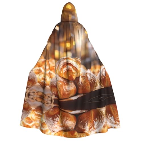 POEZJZW Bakery Umhang mit Kapuze für Erwachsene für Damen und Herren, Halloween-Kostüm, Maskerade, Cosplay, Kostüm, Weihnachten, Party, Robe POEZJZW Bakery Umhang mit Kapuze für Erwachsene für Damen und Herren, Halloween-Kostüm, Maskerade, Cosplay, Kostüm, Weihnachten, Party, Robe von POEZJZW