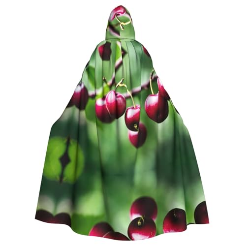 POEZJZW Cherry Kapuzenumhang Robe Kostüm Umhang für Erwachsene Männer Frauen Weihnachten Hoodies Umhang Cosplay Kostüme von POEZJZW